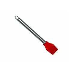 Pincel Culinário de Silicone Cabo Inox Vermelho Mimo