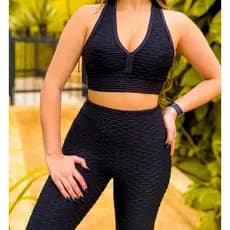 Conjunto Cross Fit para Academia Tecido Bolha