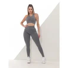 Conjunto Fitness Feminino Top e Calça Sports Treino Perfeito Tecido Premium Confortavel Academia
