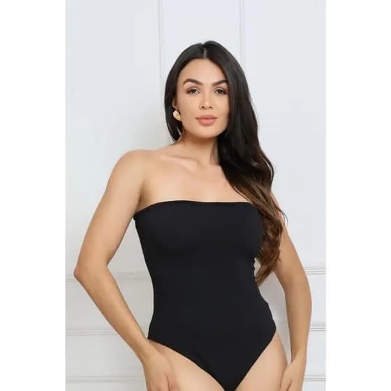 Body Feminino Suplex Premium Decote Tomara que Caia com Bojo