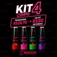 Kit com 4 Perfume Intimo Beijavel Apinil - Atacado para revenda