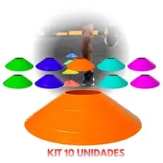 Kit 10 Chapéus Chineses para Treino Funcional Agilidade Futebol Futsal Academia