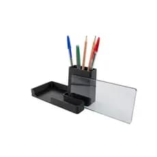 Mantenha Sua Mesa Organizada: Suporte Minimalista para Celular em 2 Posições com Porta Canetas e Objetos