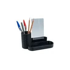 Transforme Sua Mesa: Organizador Multifuncional e Minimalista com Porta Celular, Porta Canetas e Espaço para Objetos