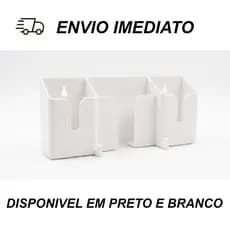 Suporte de Parede 3 em 1 para Celular, Controle Remoto e Chaves