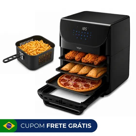 Fritadeira Air Fryer 12Litros Family Oven Fry Elgin 1900W