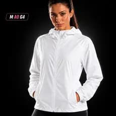 Jaqueta Corta Vento Feminina M ao G4 Capuz Plus Size Impermeável