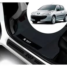 Kit Tapete E Soleira De Porta UNIVERSAL Peugeot 207 Personalizado PARA CARRO AUTOMOTIVO