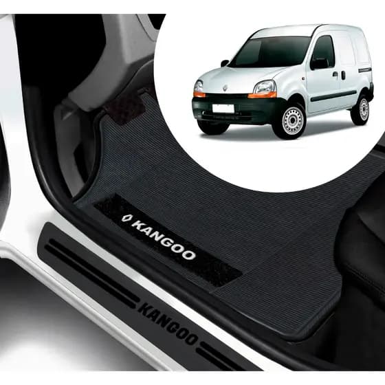 Kit Tapete E Soleira De Porta UNIVERSAL Renault Kangoo Personalizado PARA CARRO AUTOMOTIVO