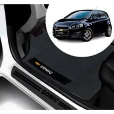 Kit Tapete E Soleira De Porta UNIVERSAL Gm Sonic Personalizado PARA CARRO AUTOMOTIVO