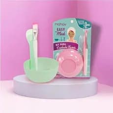 Kit para Cuidados Faciais Easy Mask Mahav Cor Verde/ Rosa