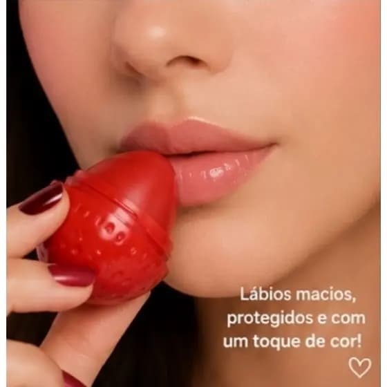 Lip Balm Morango- Hidratante- Cheiro Morango- Love Rain