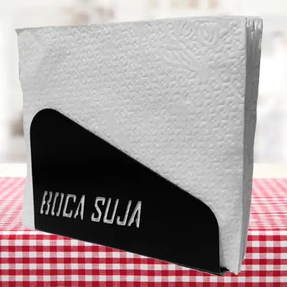 Porta Guardanapo De Papel Mesa Em Aço Pintura Eletrostática