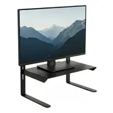 Suporte Para Monitor Com Ajuste De Altura 3 Níveis Aço Preto