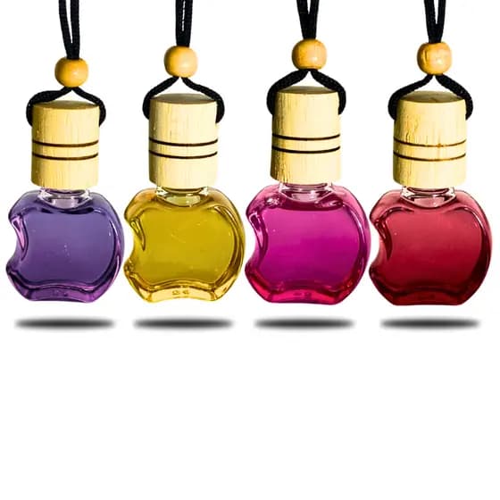 KIT 4 Unidades - Cheirinhos de Carro Frasco Maçã Hominicar 9ml - Aromatizante Veicular Automotivo