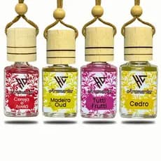 Cheirinhos de Carro Hominicar Pingentes 10ml - KIT 4 UN Aromatizador Veicular Aromas Exclusivos