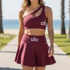 Conjunto Fitness Feminino Top E Short De Academia Bolso