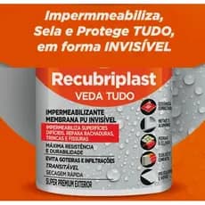 Veda Tudo Membrana Pu Para Trinca Fissura Uso Geral 900 ml  Acabamento Brilhante Cor Incolor