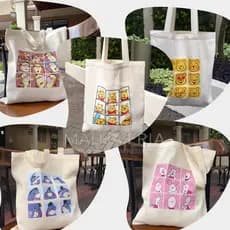 Bolsa Sacola Ecobag personalizada Algodão Cru desenho ursinho pooh e cia