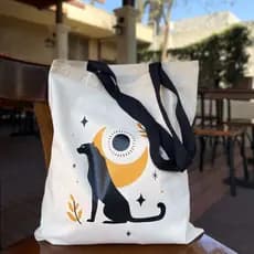 Bolsa Sacola Ecobag Algodão Cru Pantera Negra
