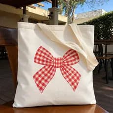 Bolsa Sacola Ecobag Algodão Laço Vermelho Festa junina arraia