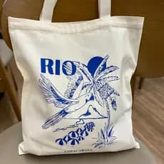 Bolsa Sacola Ecobag RIO bolsa de praia100% algodão tamanho 33x40cm