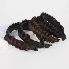 Peruca Torção Headbands , Ampla Coreano Espinha De Peixe Tranças Hairbands , Cabeça Artesanal Envoltório Cabelo Ho
