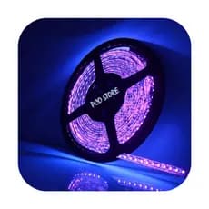 Fita De Led 2835 Ultravioleta 120 Led Negra Aquário 5m Prova Dágua Ip67 12v
