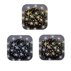 Cordão 1000 Leds Com Strobo 90 Metros Prova D'água Fio Verde-escuro Natal Bivolt