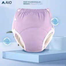 Incontinência Para Idosos Roupas Íntimas De Algodão Laváveis E À Prova De Vazamentos , Fraldas Adultos Reutilizáveis