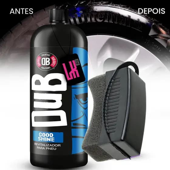Good Shine 1,5L Dub Boyz + Aplicador Pretinho Kit Selante Pneu Pretinho