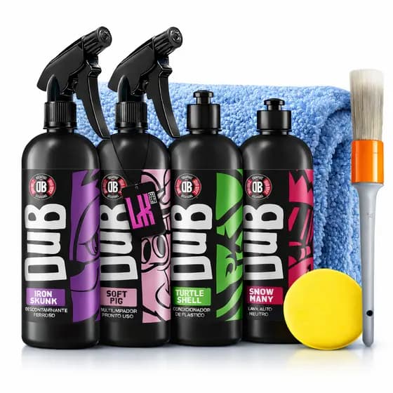 Kit Lavagem Automotiva Profissional Dub Boyz SNOW MANY + IRON SKUNK + SOFT PIG + TURTLE SHELL
