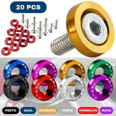 20 Pcs Fender Arruela M6 Parafuso JDM 20mm Pacote Para carro e Moto Honda Civic Integra