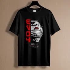Camisa Camiseta Carro Automotivo EVO 4 Lancer Evolution JDM REF 3035 Home Custom