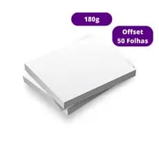 Papel Offset Opaline Liso 50 Folhas 180g A4 Branco Diplomata Masterprint