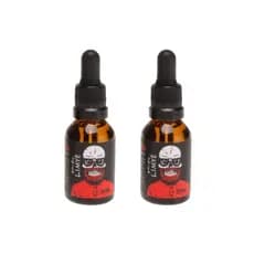 2X Óleo para Barba Bigode Hidratação Brilho Maciez Reparador Fortalecedor Mentolado Anti Frizz 30ml