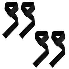 Par Tala Straps Profissional 100% Algodão Crossfit Musculação Alta Resistência Hand Grip