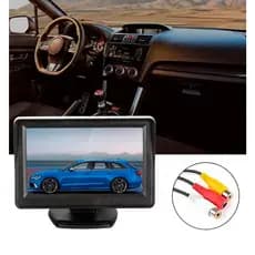 Tela Monitor Veicular 4.3 Vídeo Lcd Para Camera de Ré Dvd