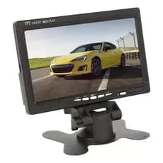 Monitor Lcd Veicular Digital 7 Polegadas Portátil Cftv