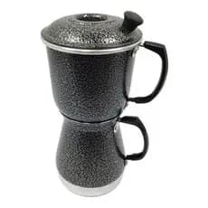 Cafeteira Aluminio Extra Forte Cafeteira Econômica Manual Preta Italiana