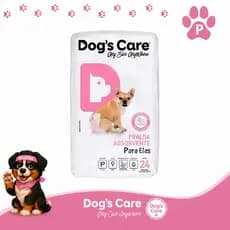 Fralda higiênica cães Pet descartável para cachorro fêmea P kit 24 unidades Dogs care