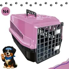 Caixa de transporte N4 resistente seguro para animais pet gato cães cachorro até 10kg grande