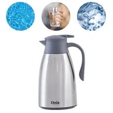 Garrafa térmica inox 1 litro com alça e base giratória ônix termic da Paramount para restaurante hotel