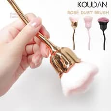 Pincel De Limpeza De Unhas Ferramentas De Manicure Escovas De Pó Escova Maquiagem Rosa Dourada KOUDAN