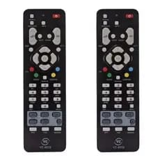 Kit c/ 2 Controles Remoto Televisão Tv Universal Compatível Net - Preto