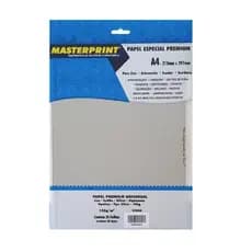 Papel Diplomata Liso Offset 120g 20 folhas Cinza