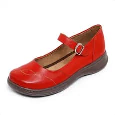 Sapato Sapatilha Couro Legitimo Moda Blogueira Vintage Retrô Dia a Dia Mais Barato Casual