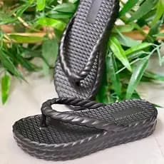 Chinelo Feminino Nuvem tamanco trançado plataforma ortopédico confortável promoção ref01