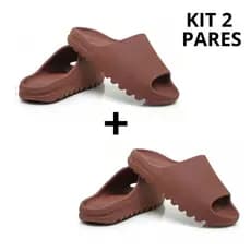 Kit 2 Pares Chinelo Masculino Feminino Yeeze Nuvem Slide Confortável Leve Ortopédico