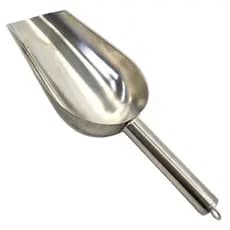 Pá de Inox Concha Pet Pegador Dosador de Gelo Cereal Grão Ração